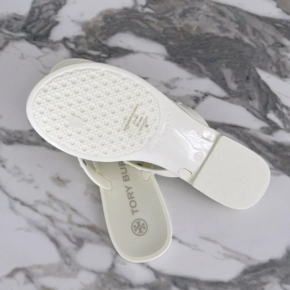 NWT - Tory Burch Studded Jelly Flip Flop - New Ivory🤍 - Picture 5 of 6